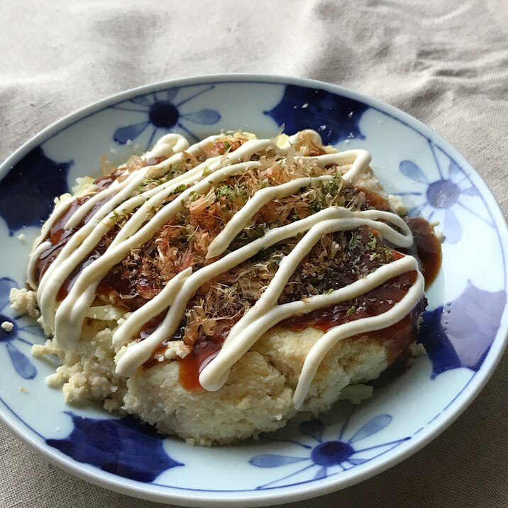 おからと豆腐のキャベツ焼き